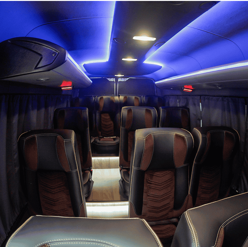 locação de vans para shows do bruno mars